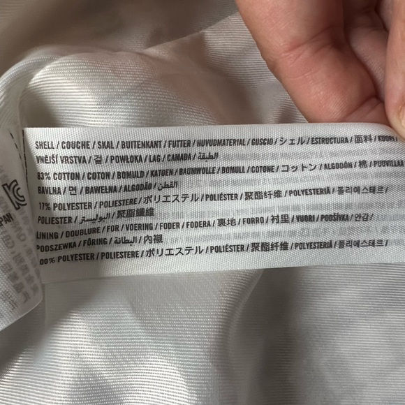 NWT Abercrombie & Fitch Tweed Plaid White Blue Blazer Jacket Women's size Medium - Picture 7 of 10